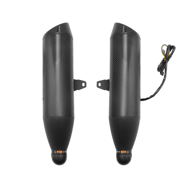 E-Chopper Bluetooth Lautsprecher im Auspuff-Design – Frontalansicht