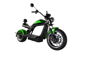 E-Chopper HL 6.0 Phantom in Venom Green – Frontansicht mit 3000W Elektroantrieb