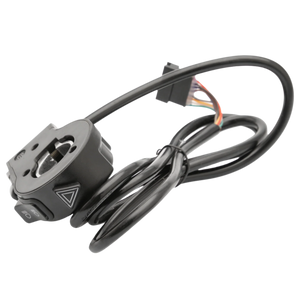 Seitliche Ansicht des E-Chopper Kombischalters mit Kabelanschluss