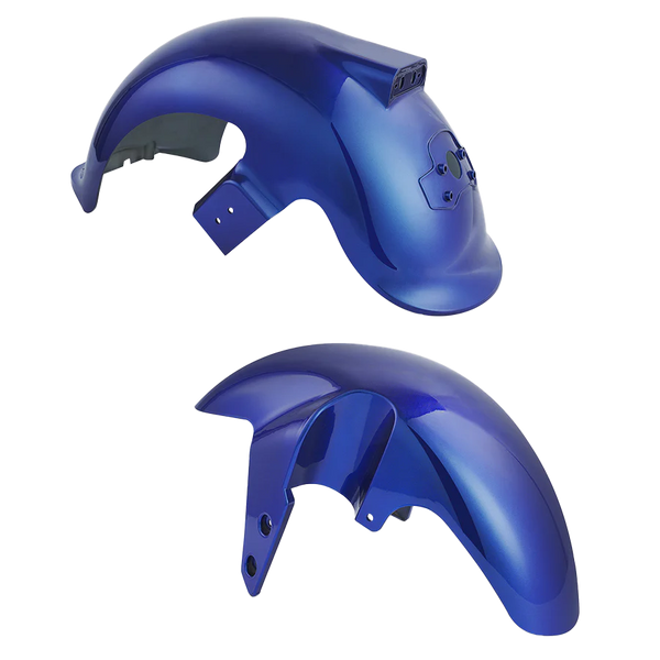 E-Chopper Kotflügel-Set in Blau – cooler Style für dein Rockbike