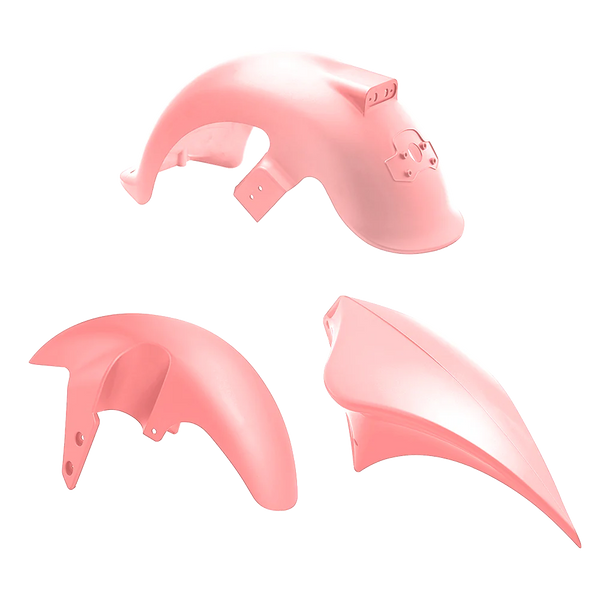 E-Chopper Kotflügel & Tank Set in Pink – stylischer Hingucker