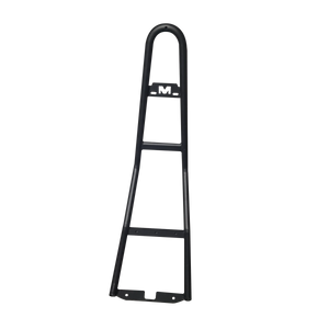 E-Chopper Rückenlehne in schwarz – Frontalansicht auf weißem Hintergrund

