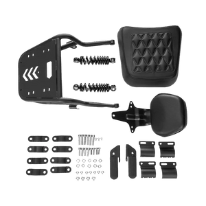 E-Chopper Rücksitz – kompletter Lieferumfang mit Halterung & Montagezubehör