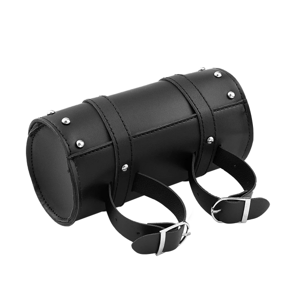 Runde E-Chopper Satteltasche – montiert am Rockbike Chopper