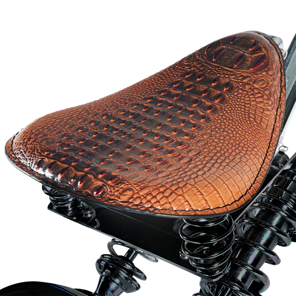 E-Chopper Sitz in Krokodil-Optik – sportliches Design mit strukturierter Oberfläche