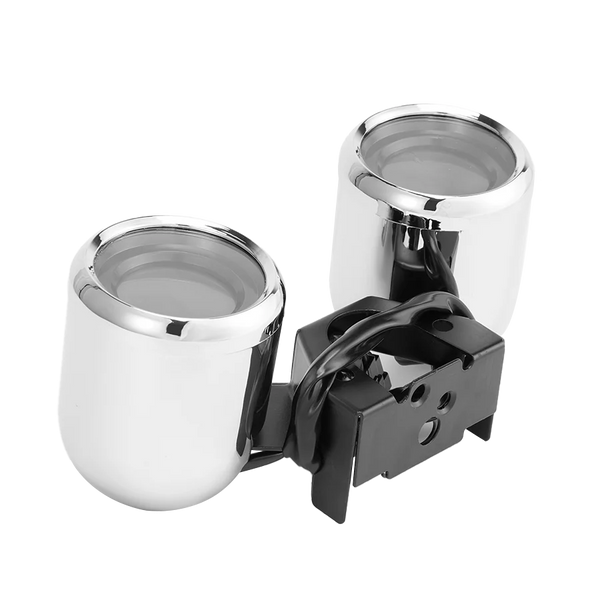 E-Chopper Tacho in Chrom – klassisches Rundinstrument mit Retro-Optik