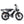 E-Fatbike V8 Max in schwarz 20 Zoll Reifen mit LED Scheinwerfer Chopper Bike