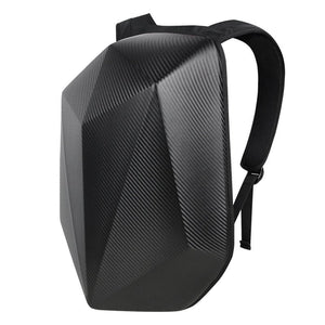 Motorrad Rucksack Carbon Seitenansicht – wasserdichte E-Chopper Tasche