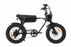 Rockbike Rumble E-Fatbike in Schwarz mit 20 Zoll Fatbike-Reifen in Seitenansicht